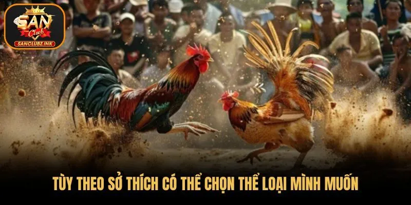 Tùy theo sở thích có thể chọn thể loại mình muốn